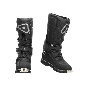 ACERBIS Motorradstiefel x-rock mm zwei schwarz mit 4 Schnallenverschluss und Stahlkappe
