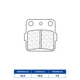 Jeu de plaquettes de frein CL BRAKES 2328MX10 en composé fritté