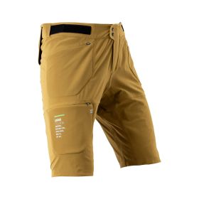 Pantaloncini MTB LEATT Trail 6.0 Cargo marrone leggeri traspiranti UPF 50+