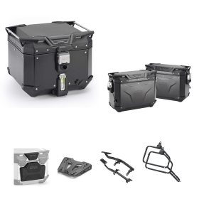 GIVI EVO SMART Valise en Aluminium Noire 42/37L pour BMW F GS