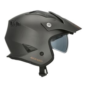 Casco jet ACERBIS Jet Aria Metallic grigio scuro