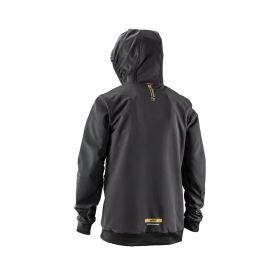 Felpa tecnica MTB LEATT Thermaflow 3.0 nero con fodera termica e cappuccio casco