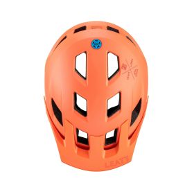 Frontino casco MTB LEATT arancio pesca per casco All-Mountain 1.0 V23
