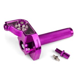 MOTOFORCE RACING CNC Aluminium Schnellgassteuerung Lila
