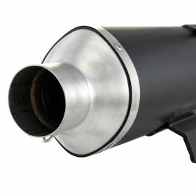 ARROW Racing Urban schwarzer Aluminium-Auspuff mit Anschluss homologiert