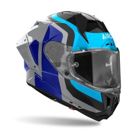 Casco Integrale AIROH GP 800 Competition Blu Grigio Nero Lucido