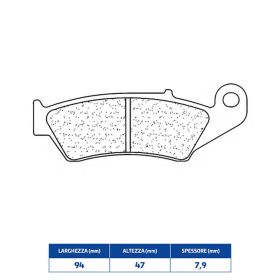 Vorderbremsbelagsatz CL BRAKES 2300A3+ aus gesinterter Verbindung für Straßenmotorräder