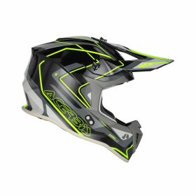 Casco cross ACERBIS Linear 22-06 Graphic nero/giallo fluo