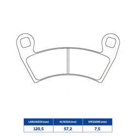 CL BRAKES Bremsbelag-Paar Sinterverbindung für POLARIS