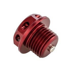 Vis de ventilation SIP Oil M16x1,5 mm en aluminium rouge pour Lambretta 125 LI