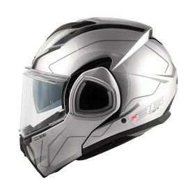 GIVI X36 Fiber Pulse Wendbarer Modularer Helm silber schwarz grau