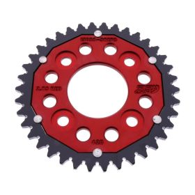 Corona ZF 38 denti passo 420 rossa nera dual per Honda