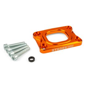 Piastra collettore aspirazione STAGE6 360° arancio AM6/DERBI