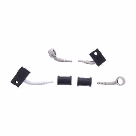 Tuyaux de frein JMP 2 HBF-9014-H en acier argenté pour Yamaha MXT 850