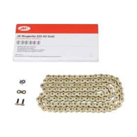 JMT Übertragungskit Kette X2 Gold 106 Glieder 525 Zahnrad 43z still Zahnrad 18z