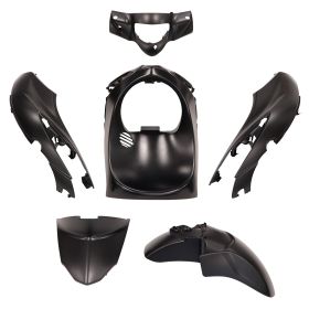 Kit de carénage TNT 6 pièces noir mat Piaggio Liberty iGet 50 125