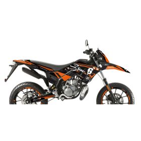 Kit de graphiques Stage6 Orange Deco pour Derbi X-treme 2018-2020