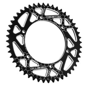 Voca Racing Krone 420 48 Zähne Schwarz Aluminium für Aprilia Sx 50cc