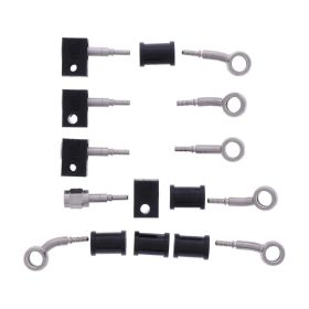 Kit de tuyaux de frein en acier JMP 5 HBF-9780-V argent pour Yamaha MT-09 850