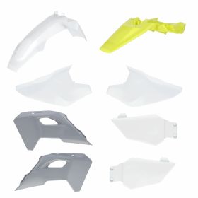 ACERBIS Verkleidungssatz 8 Teile Weiß/Grau/Gelb für HUSQVARNA TC 50