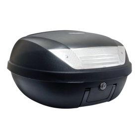 S-Line Matte Black Top Case 52 Liters with Universal Plate