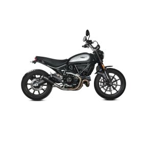 MIVV X-m1 Schwarzer Slip-On Auspuff für DUCATI Scrambler 800
