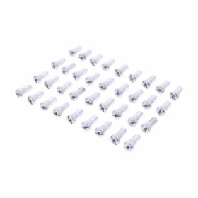 JMP Silber Aluminium Hinterradnippel-Kit 36