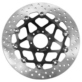 Disque de frein flottant BREMBO 78B40826 Gold Series D.296 Épaisseur 5 mm 6 trous HONDA