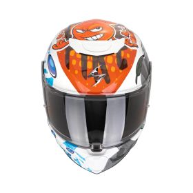 Scorpion EXO-JNR AIR The4Elements Kids motorcycle helmet blue orange