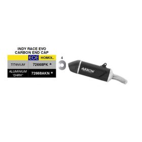 ARROW Indy Race EVO genehmigter Slip-On Auspuff Schwarz Aluminium Triumph TIGER SPORT 800
