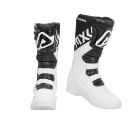 ACERBIS Motorradstiefel genehmigt x-team weiß/schwarz 4-Haken-Verschluss
