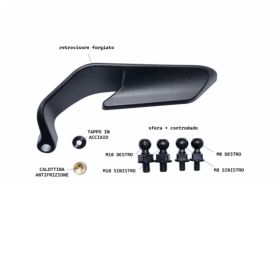FAR Dark Saber Aerodynamic Rearview Mirror Pair for BMW Handlebars