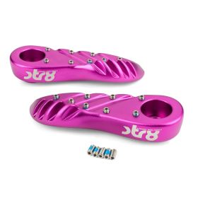 Repose-pieds STR8 violet pour Yamaha Bw's/Mbk Booster depuis 2004