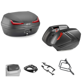 GIVI SIMPLY IV Top Case V37 Black Red 45/37L for HONDA