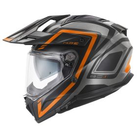 Casco enduro dual road GIVI 80.1 Apex nero grigio arancio