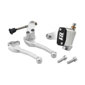 Kit pompa freno montaggio manubrio OTTOPUNTUNO VB-11 argento per Vespa PX80/200/PE