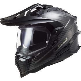 Casco Enduro Dual Road LS2 MX701 EXPLORER CARBON Solid Lucido