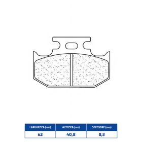 CL FREINS Paire de Plaquettes de Frein en Composé Fritté pour SUZUKI