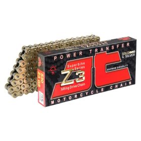 JT X-Ring Kette Z3 Offen 124 Glieder 530 Gold-Grau Nietverbindung