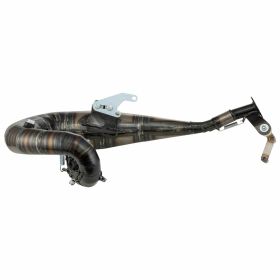Marmitta Racing SIP PERFORMANCE in acciaio con silenziatore in carbonio e attacco Lambda