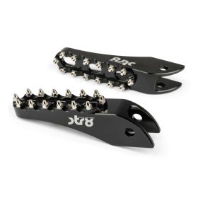STR8 MX EVO Beifahrerfußrasten CNC Schwarz RIEJU MRT