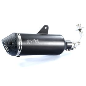 POLINI stainless steel muffler with catalyzer for Vespa 125 GTS E5