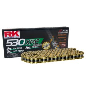 RK Übertragungskit Kette XRE Gold 114 Glieder 530 Zahnrad 39z Geräuschloses Zahnrad 18z