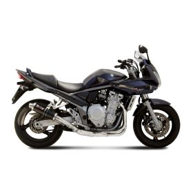 MIVV Schwarzer Slip-On Auspuff GP Homologiert für SUZUKI GSF 1250 Bandit