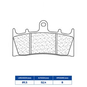 Vorderbremsbelagsatz CL BRAKES 2255A3+ aus gesintertem Material für Straßenmotorräder