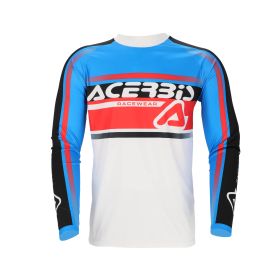 ACERBIS Off Road MX Polyester Trikot Linear Lugo Weiß/Blau
