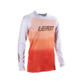 Maillot motocross femme LEATT Moto 4.5 Lite rose corail filet élastique