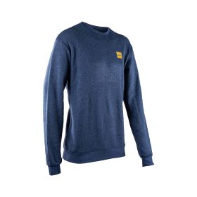 Maglione girocollo LEATT Tech Denim blu tessuto tecnico elasticizzato