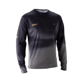 LEATT Trail 3.0 Maillot à Manches Longues MTB Noir Ventilé Stretch 4 Directions