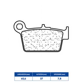 Plaquettes de frein arrière CL BRAKES 1244X59 en paire en composé fritté pour BETAMOTOR